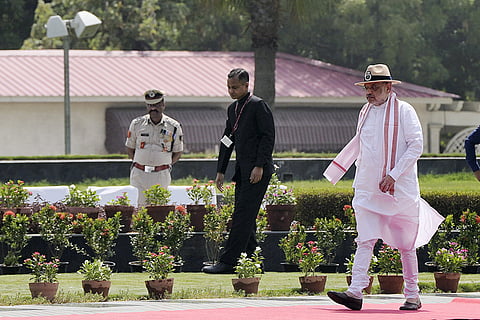Amit Shah pays tribute at Police Memorial